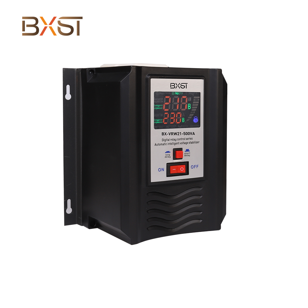 BXST รีเลย์ประเภทบ้านแรงดันไฟฟ้าแรงดันไฟฟ้าอัตโนมัติ Stabilizer VRW21-500VA