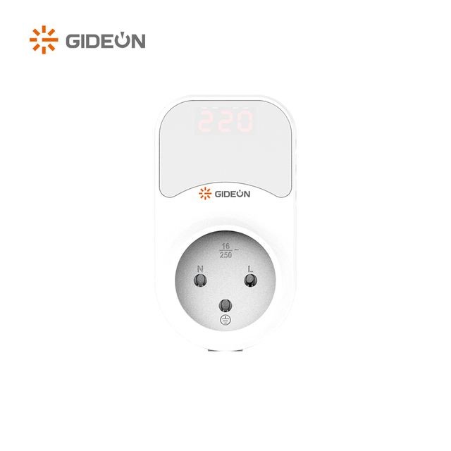 GD-V211-D ตัวป้องกันแรงดันไฟฟ้าที่ปรับได้ของปลั๊กแบบเยอรมันพร้อมจอแสดงผลดิจิตอล