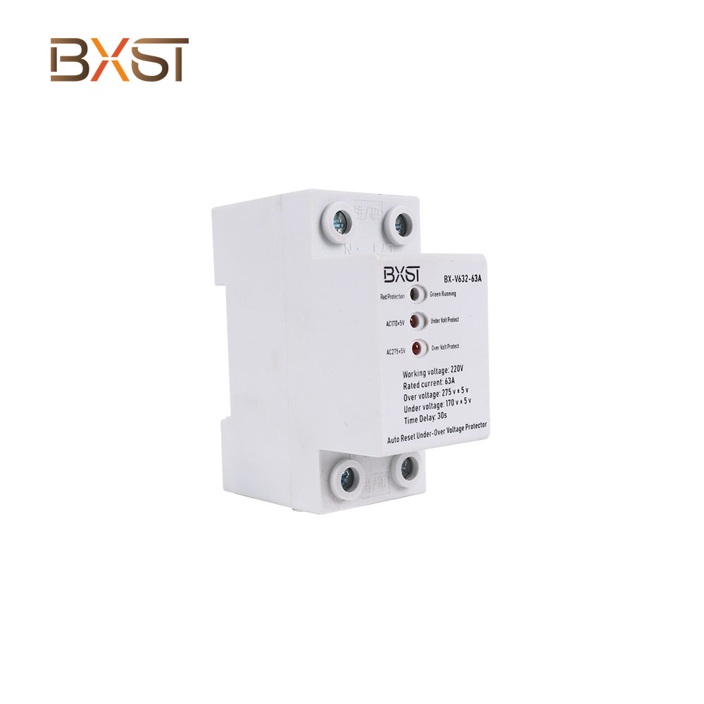 BXST DIN RAIL 230V บ้าน 3 เฟสแรงดันไฟฟ้าป้องกัน v631-63a