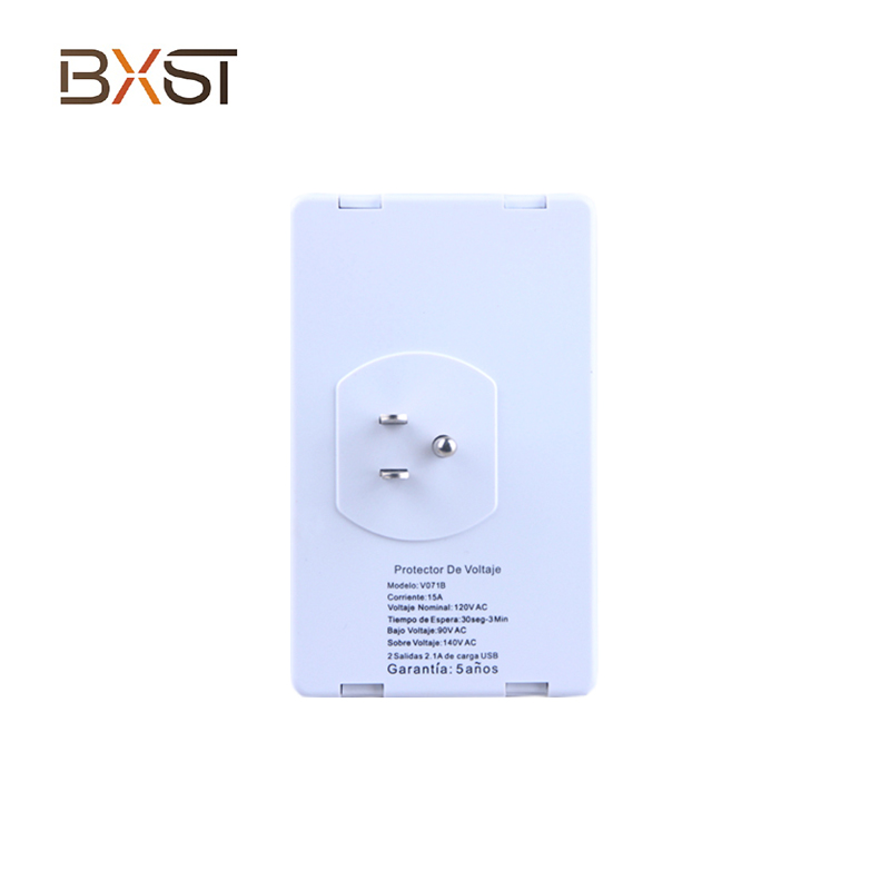 BXST ซ็อกเก็ตแรงดันไฟฟ้าตัวป้องกันสำหรับผนัง V071-USB