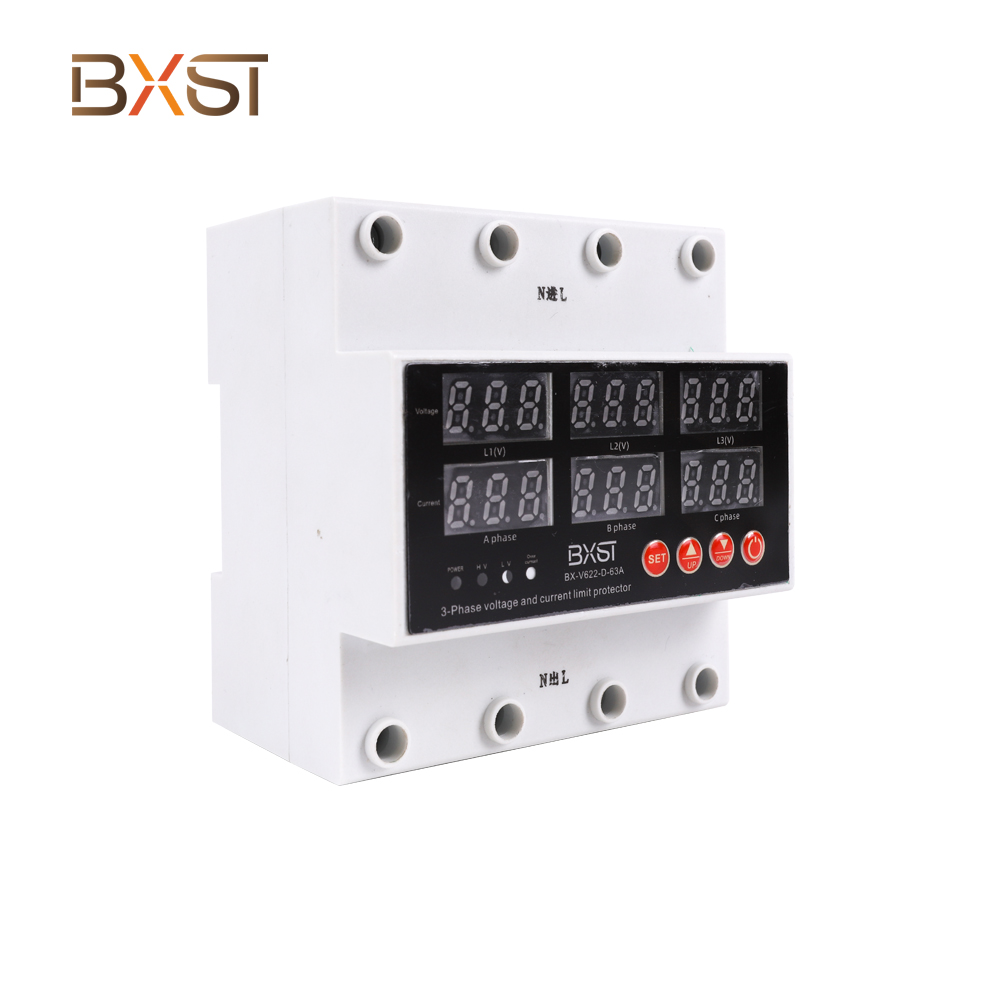 BXST DIN RAIL HOME 3 เฟสแรงดันไฟฟ้าป้องกัน v622-d