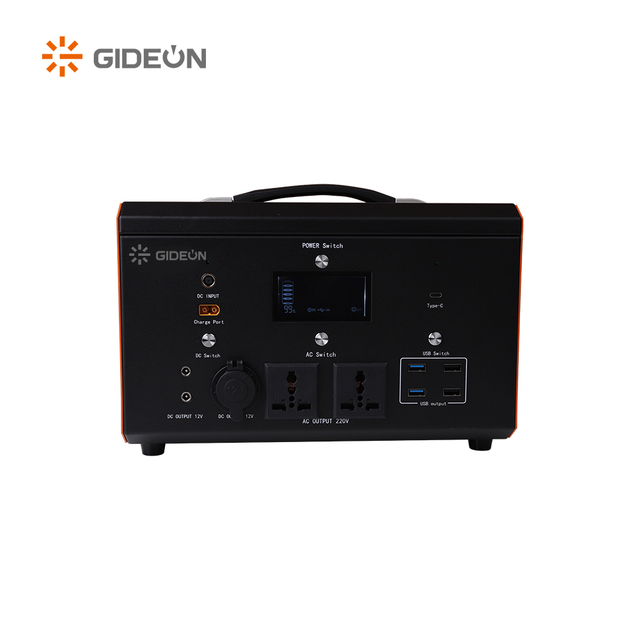 GD-SS018 1200W เครื่องสำรองพลังงานแบบพกพาความจุสูงสำหรับการเดินทางแคมป์ปิ้งในครัวเรือน