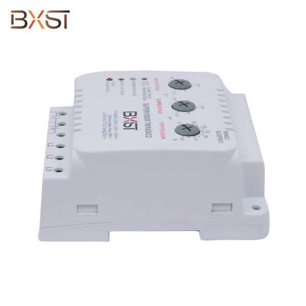 BXST Rail Din Rail 3 เฟสป้องกันแรงดันไฟฟ้าสำหรับตู้เย็นที่บ้าน v086