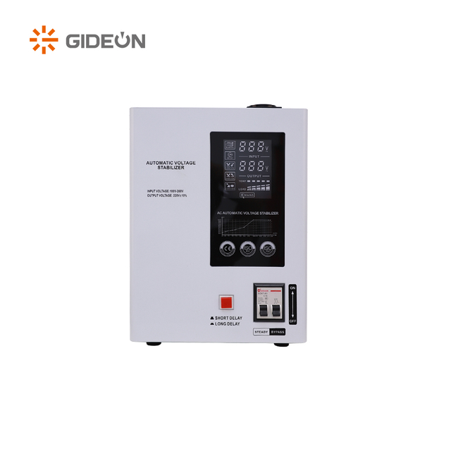 VRW33 ติดผนังติดผนัง 220V AC แรงดันไฟฟ้าอัตโนมัติผู้ผลิต AVR ที่มีฟังก์ชั่นการหน่วงเวลา 