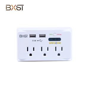 BXST ซ็อกเก็ตแรงดันไฟฟ้าตัวป้องกันสำหรับผนัง V071-USB