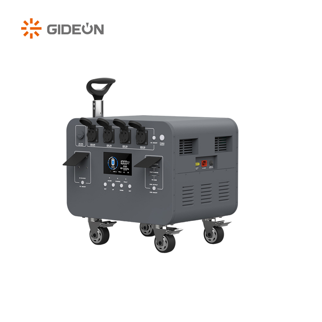 GD-SS026-5000W แหล่งจ่ายไฟพกพาพลังงานพกพาพร้อมพอร์ตเอาต์พุตรถชาร์จไฟพลังงานแสงอาทิตย์