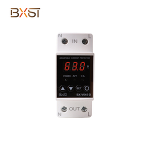 BXST AC220V 40/63A เหนือ/ต่ำกว่าแรงดันไฟฟ้า/ตัวป้องกันปัจจุบันราง DIN RAIL