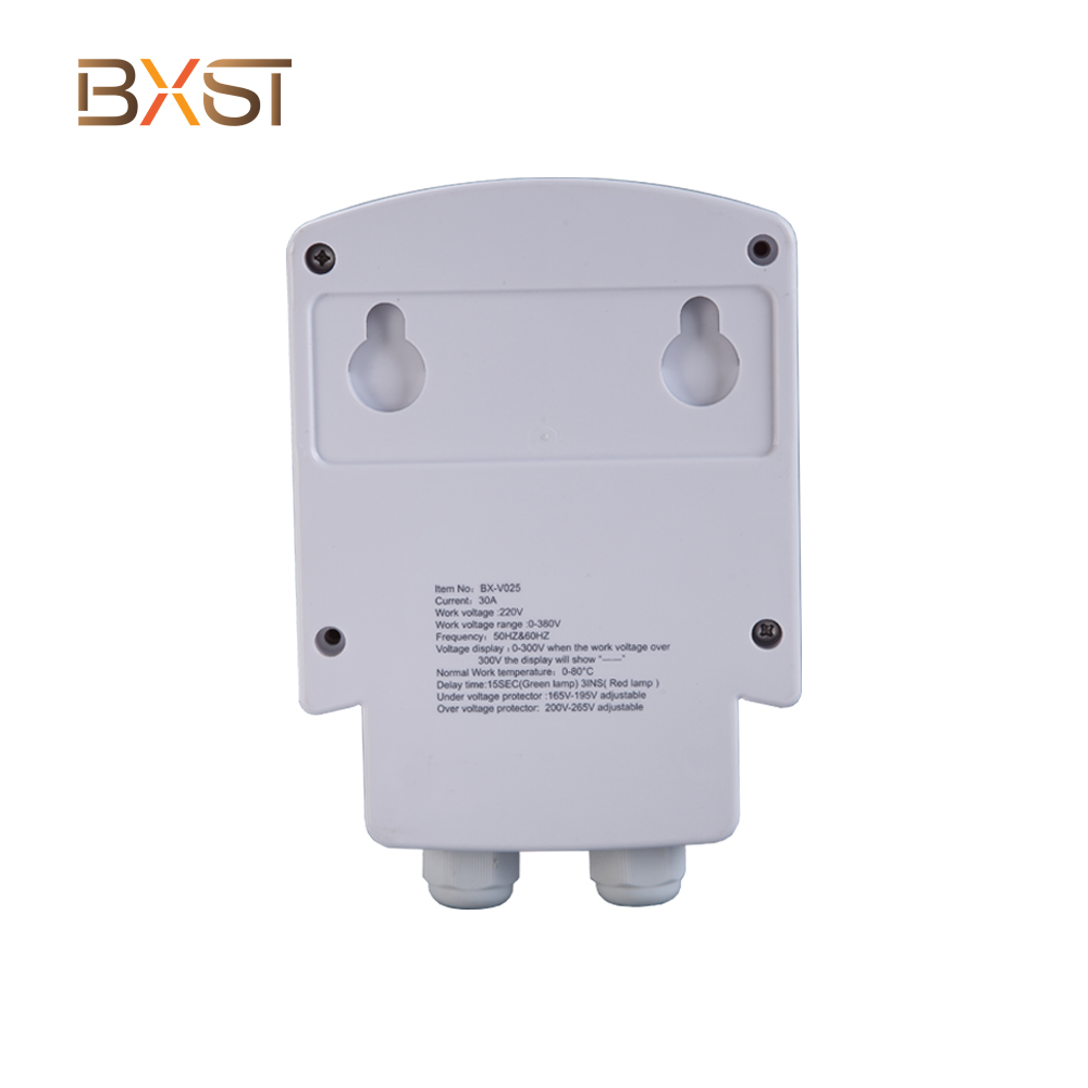 BXST 30A AVS 3 เฟสตู้เย็นตัวป้องกันแรงดันไฟฟ้าสำหรับทีวี V025-30A 