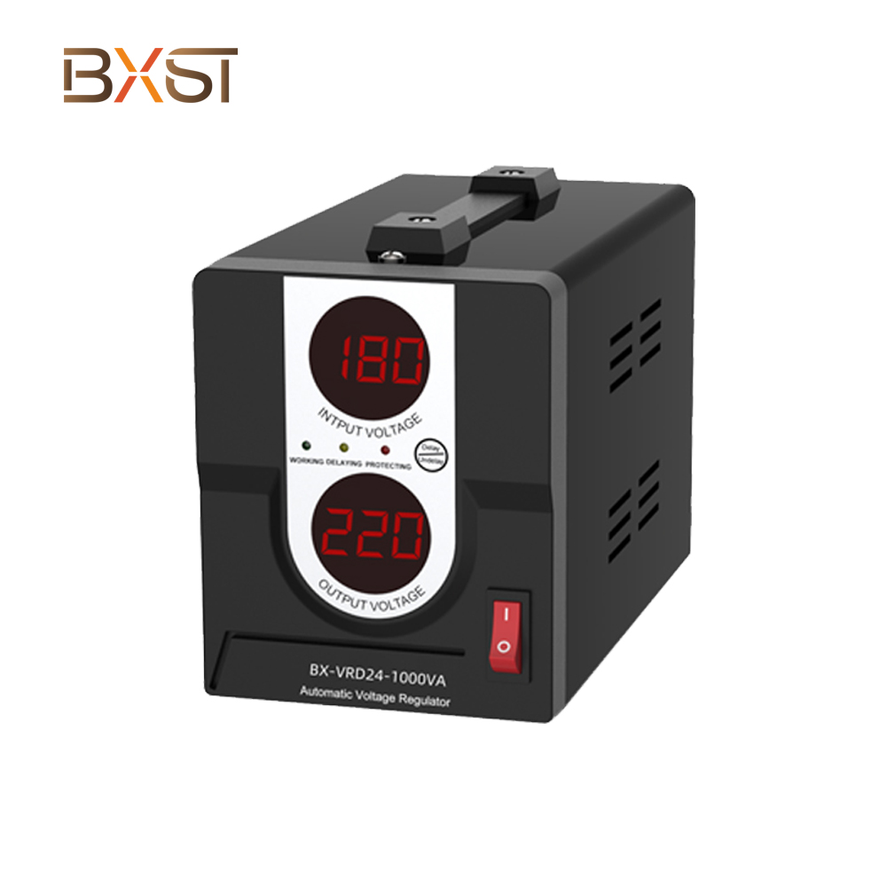 BXST เฟสเดี่ยวแรงดันไฟฟ้าคงที่ 500VA-5000VA LED Display Display Voltage Regulator สำหรับ Home VRD24-R